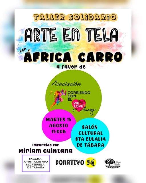 Cartel taller solidario Moreruela de Tábara