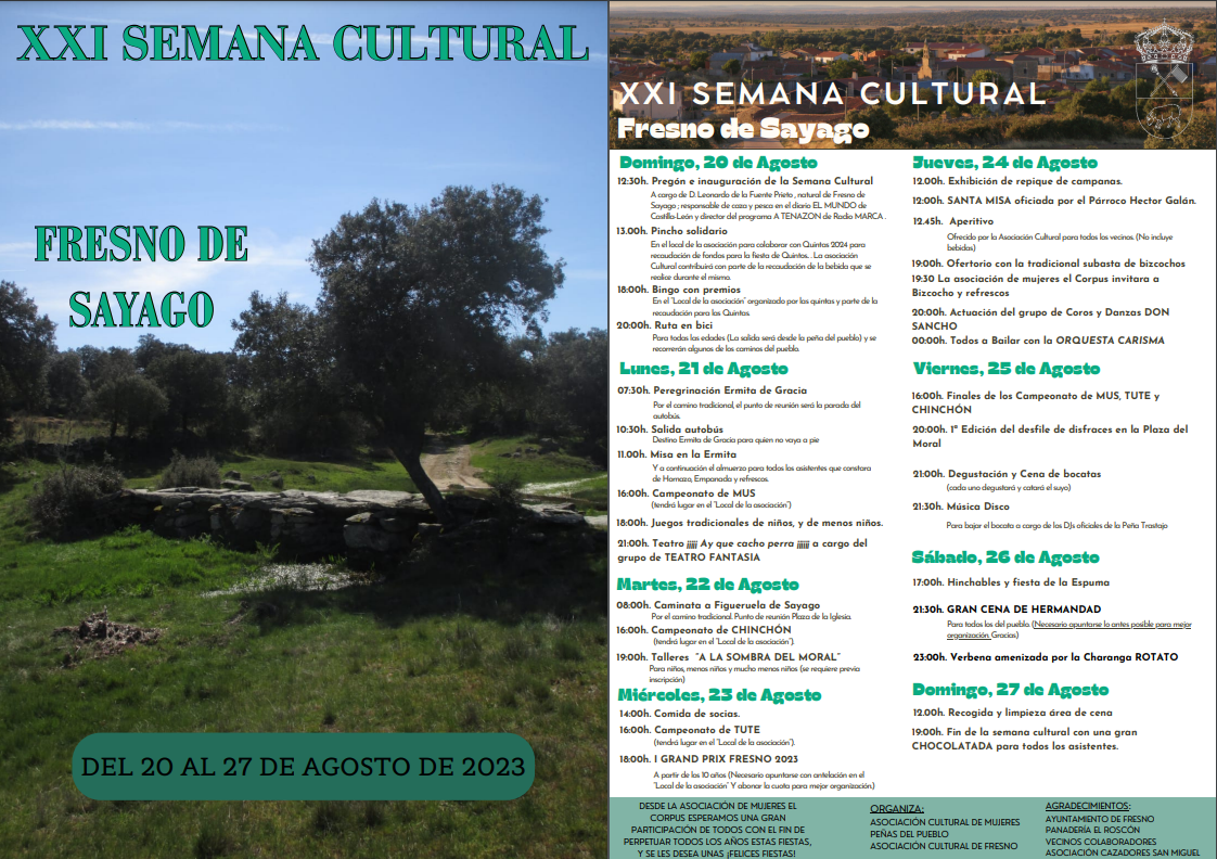 Programa fiestas Fresno de Sayago
