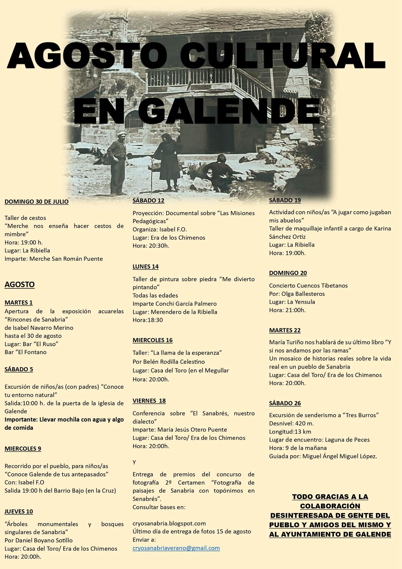 Galende Agosto Cultural 2023