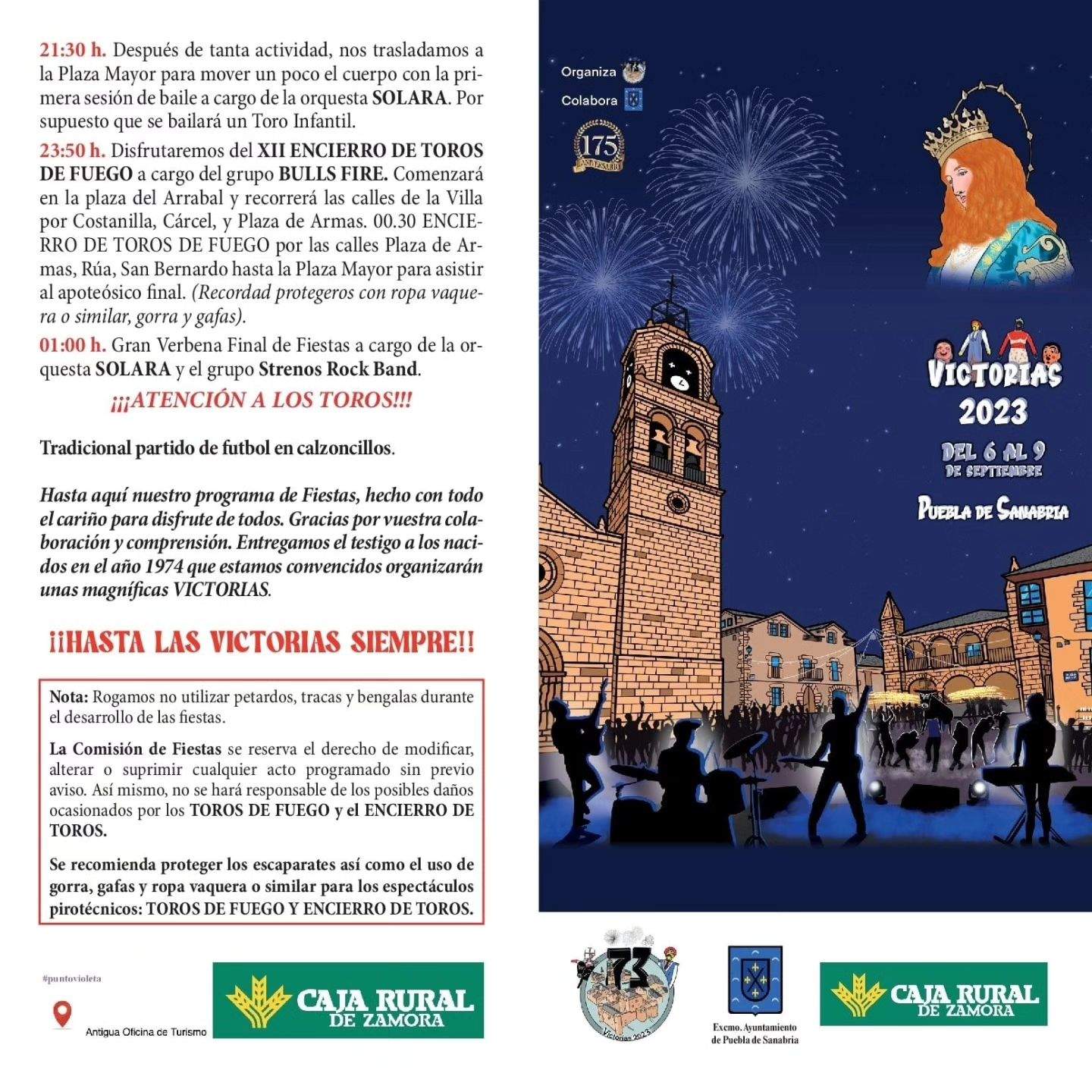 Programa de Fiestas de Las Victorias 2023