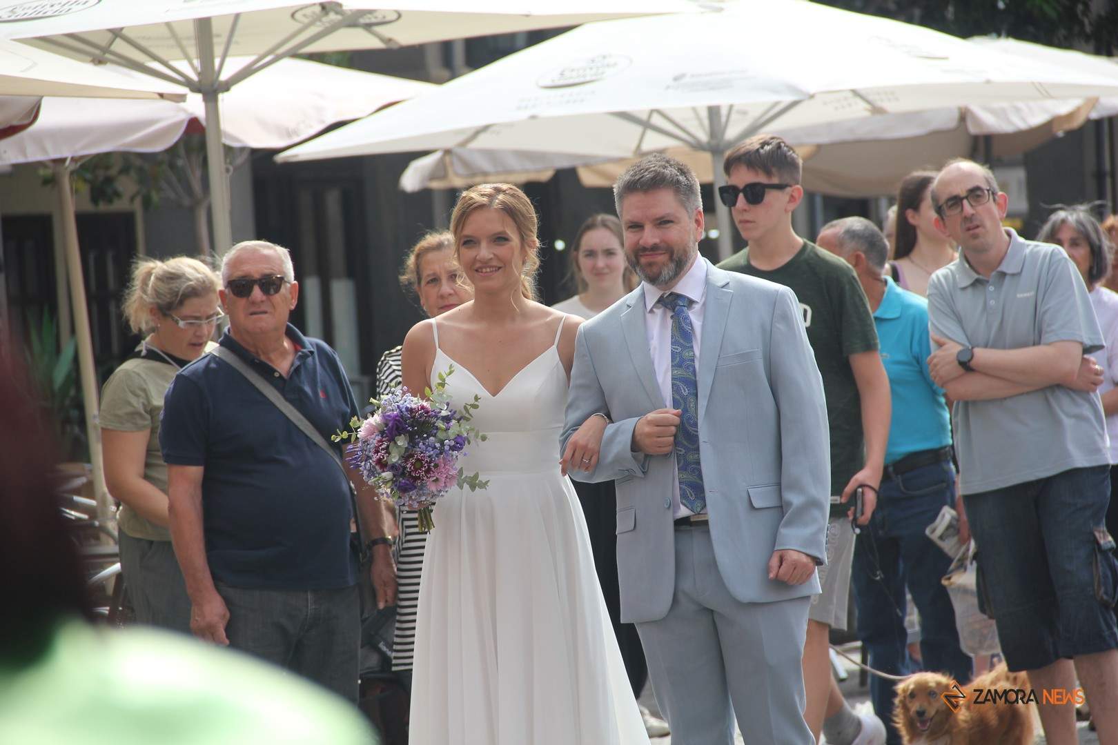 Boda civil al paso de los Gigantes y Gigantillas de la Ciudad de Zamora