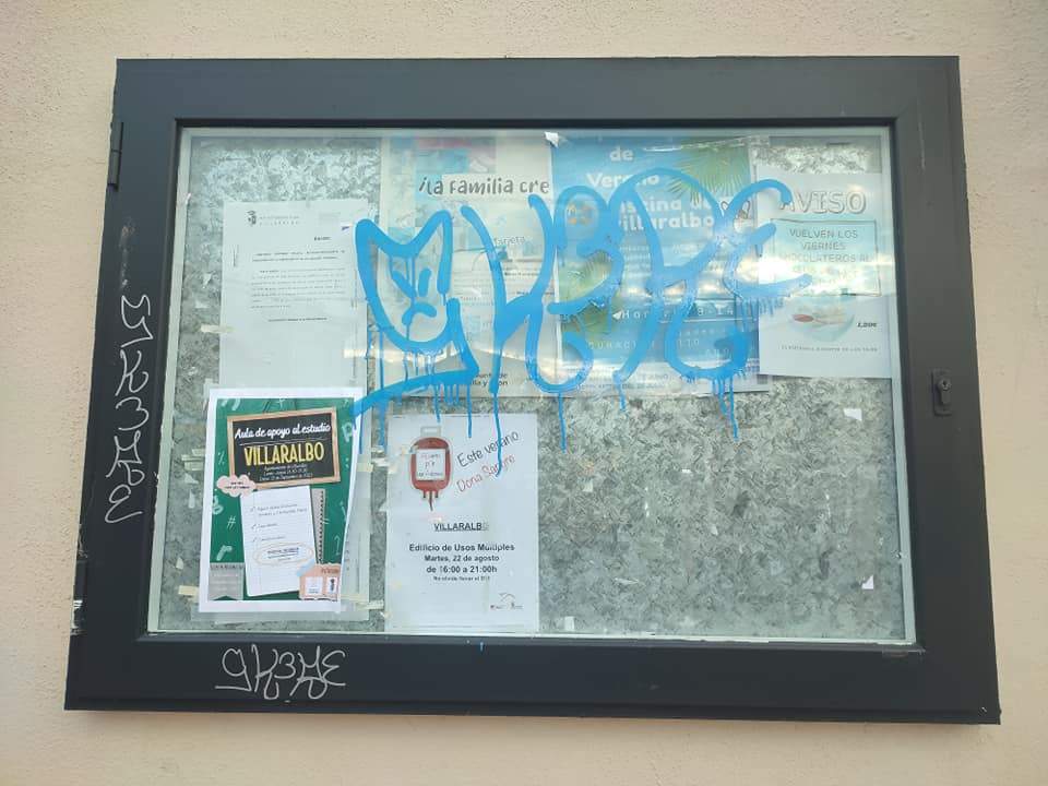 Actos vandálicos en Villaralbo