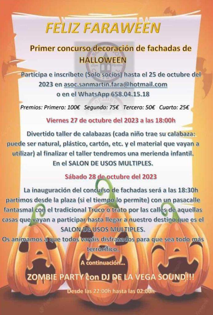 Cartel Halloween Faramontanos
