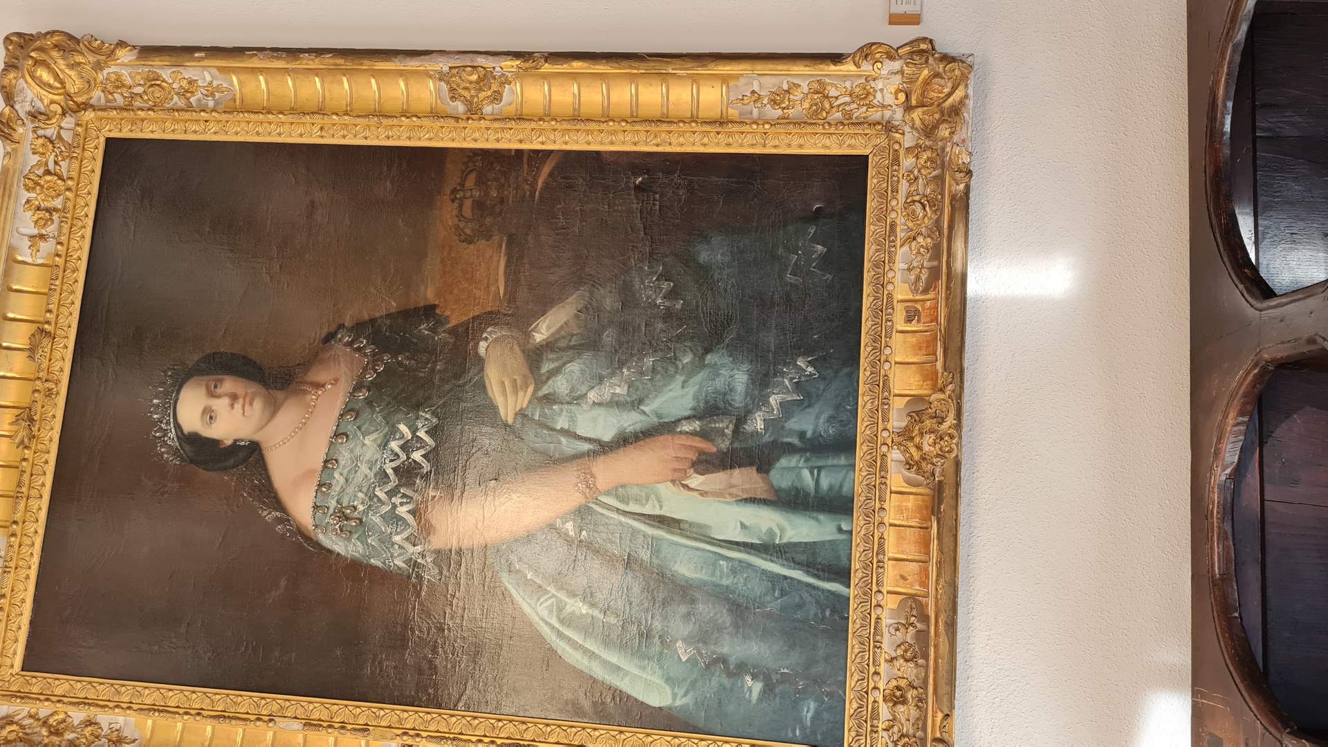 cuadro dañado Diputación de Zamora
