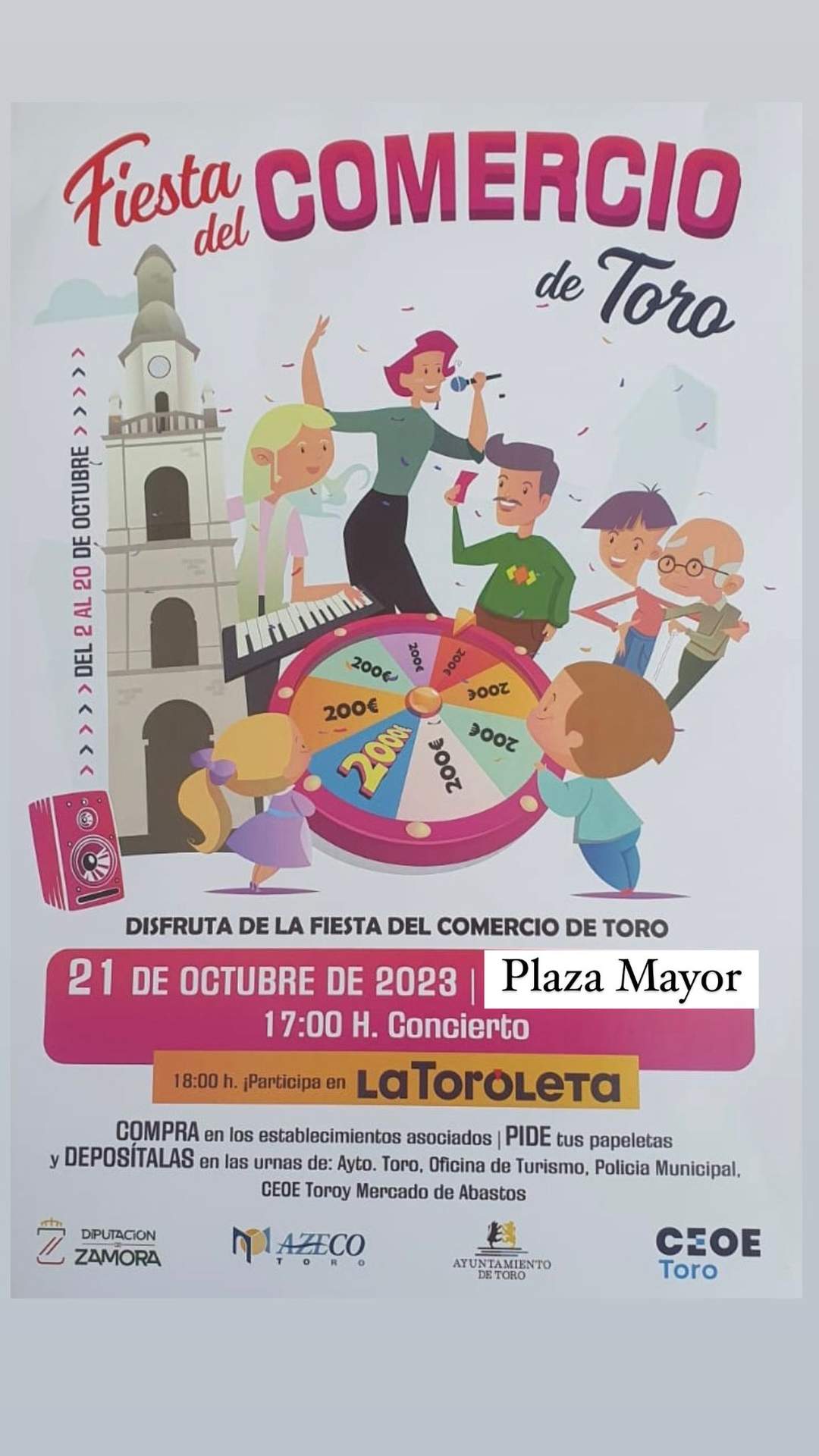 Cartel Fiesta del Comercio de Toro