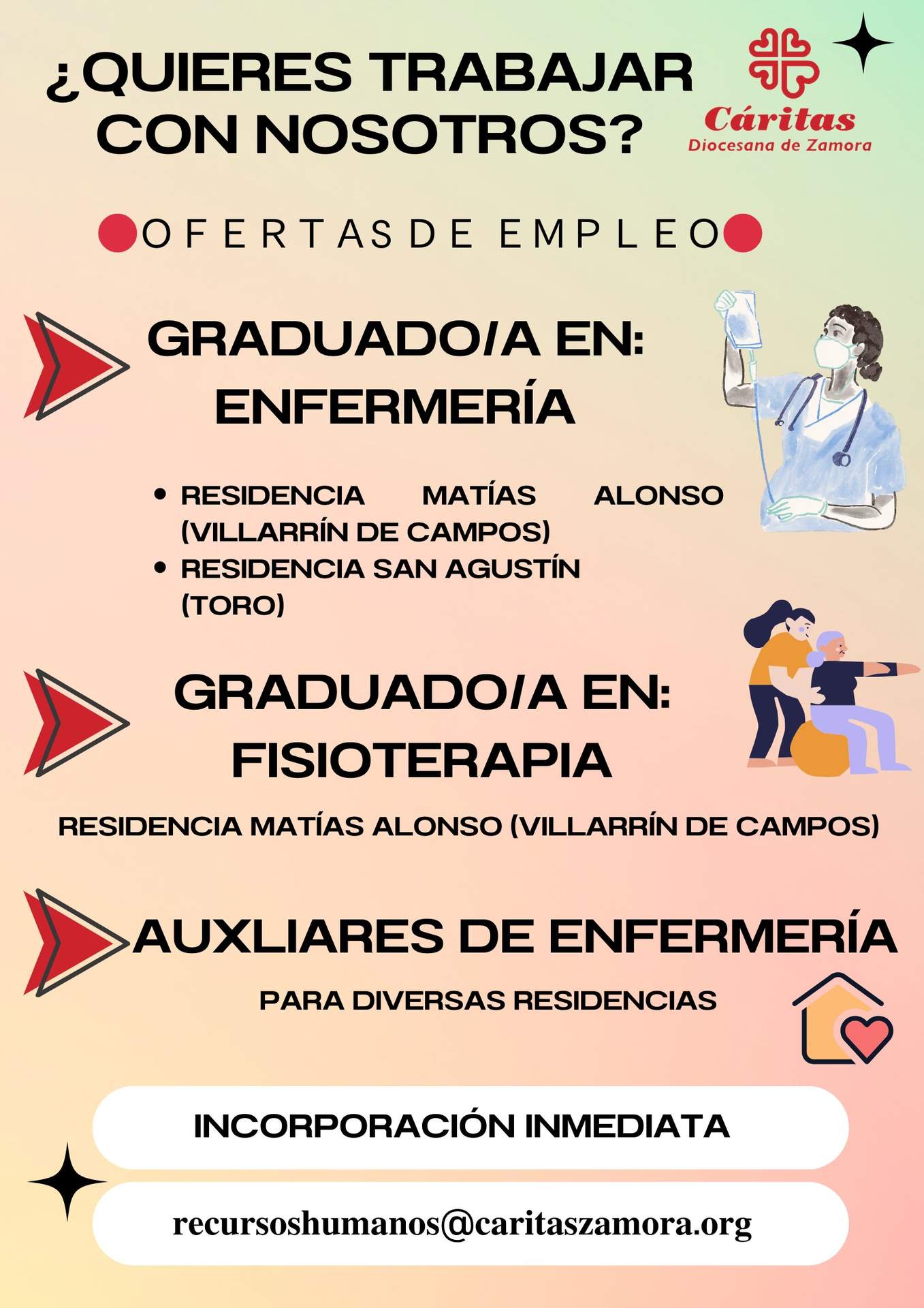 Oferta de empleo Cáritas