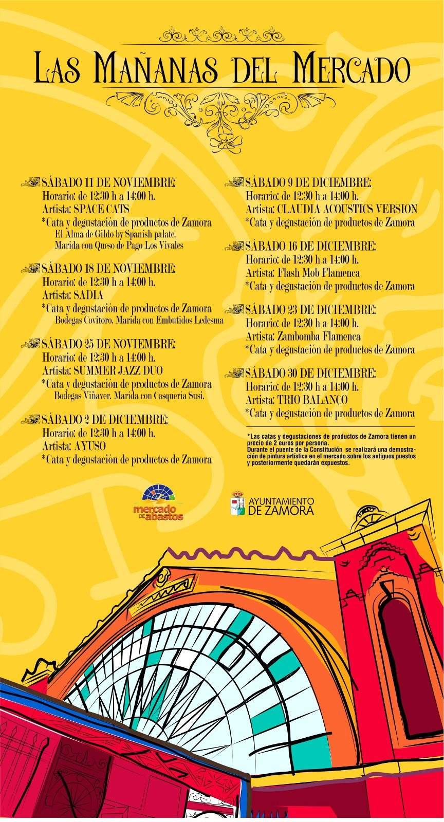 Cartel programa ``Las Mañanas del Mercado