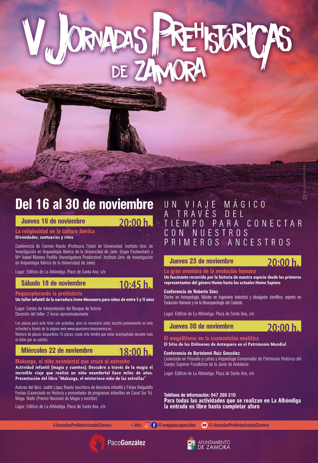 CARTEL V Jornadas Prehistóricas