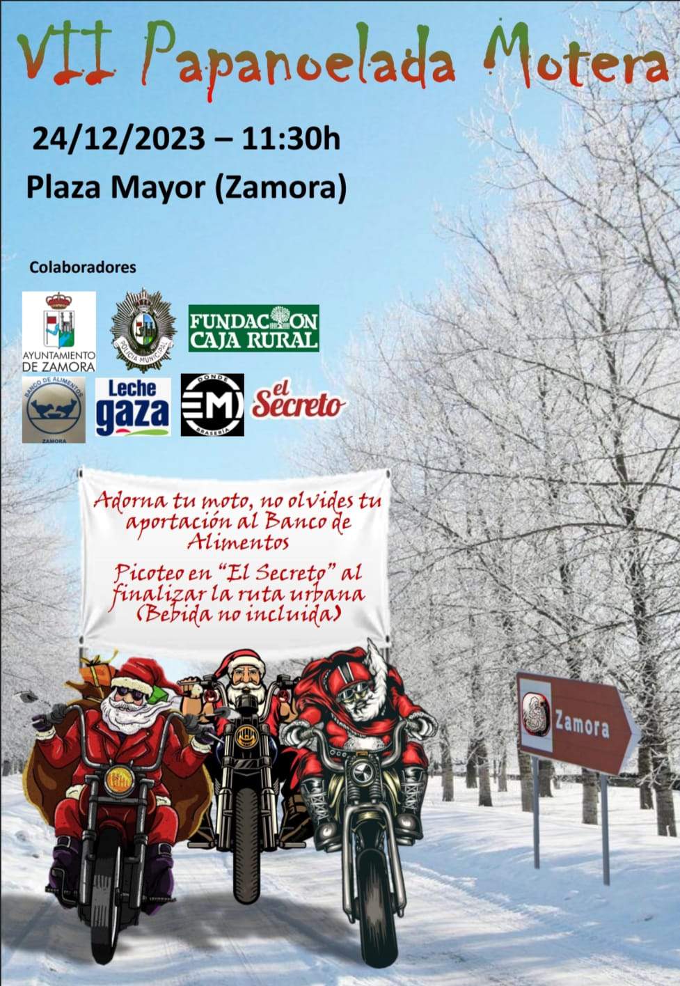cartel séptima papanoelada
