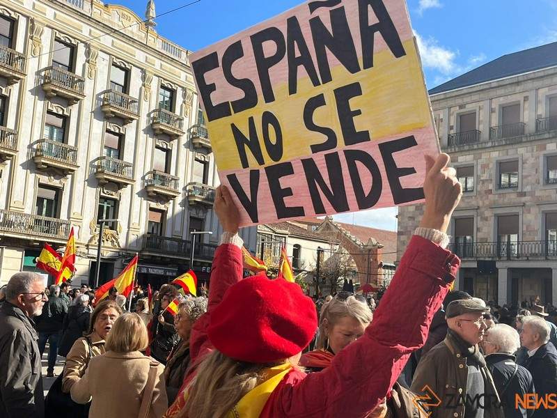 manifestación cotra la amnistía Zamora _24