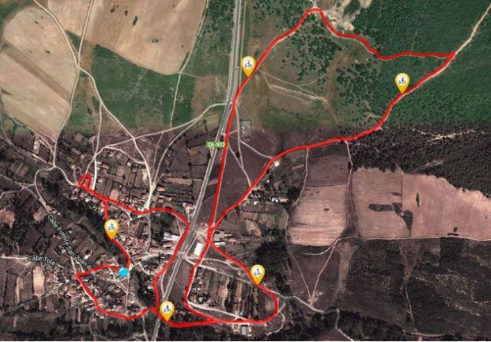 Recorrido San Silvestre del Rebollar