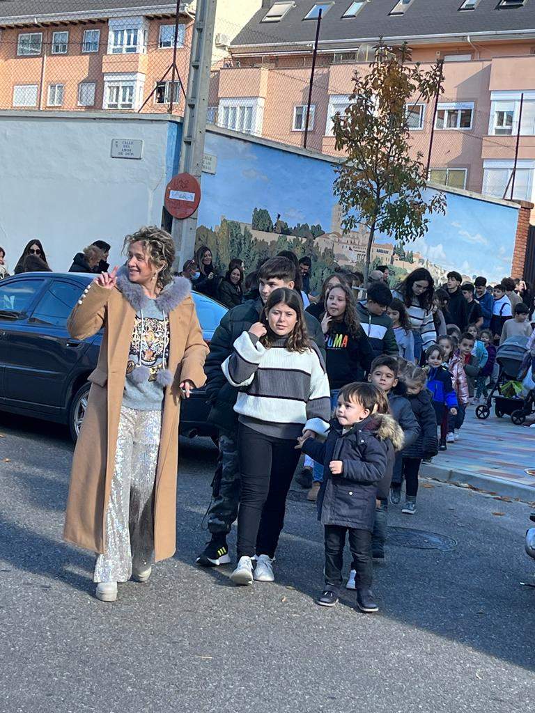 procesión, colegio Santísima Trinidad de Zamora