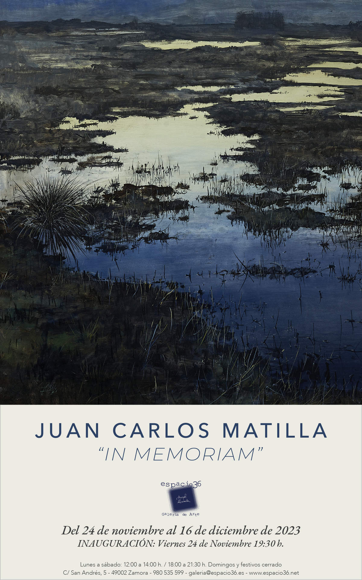 Cartel IN MEMORIAM de Juan Carlos Matilla