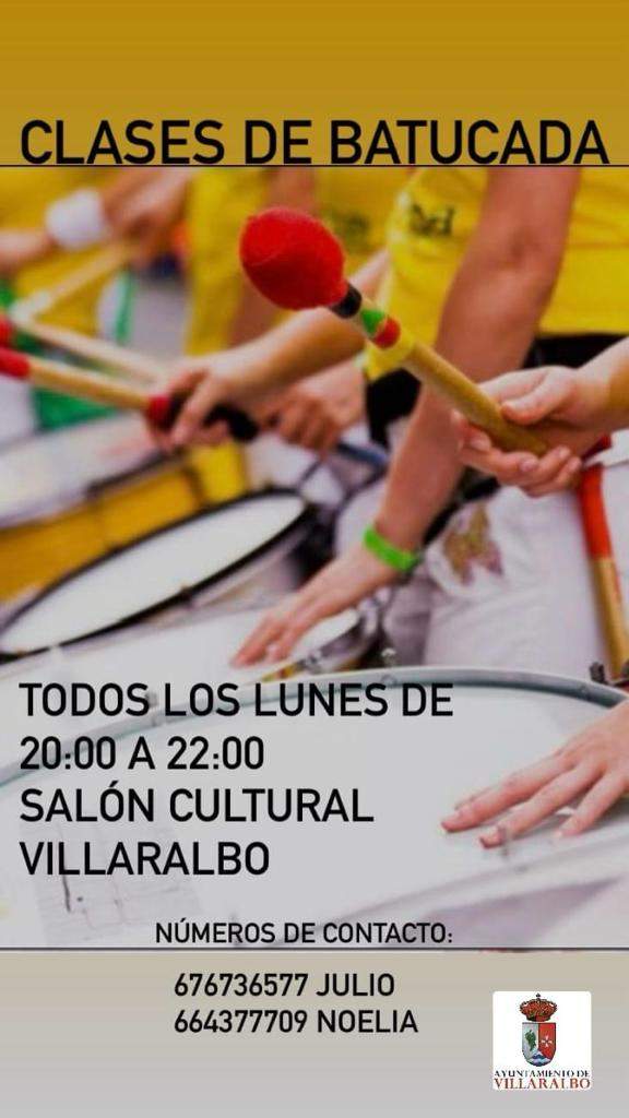 clases de batucada en Villaralbo