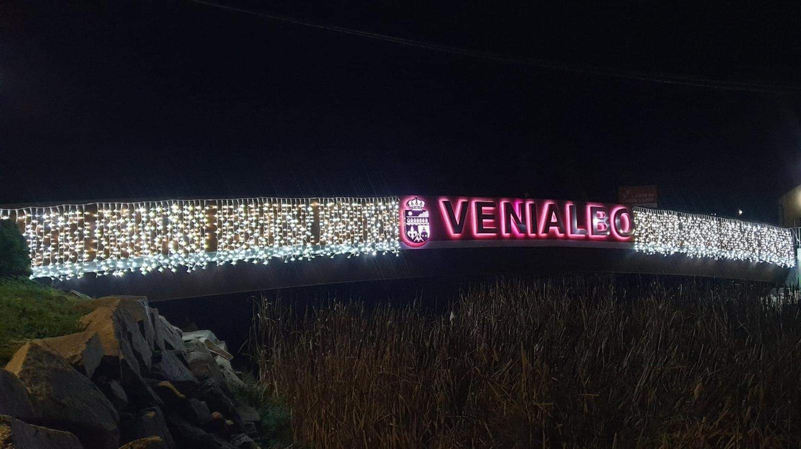 luces de Navidad en Venialbo