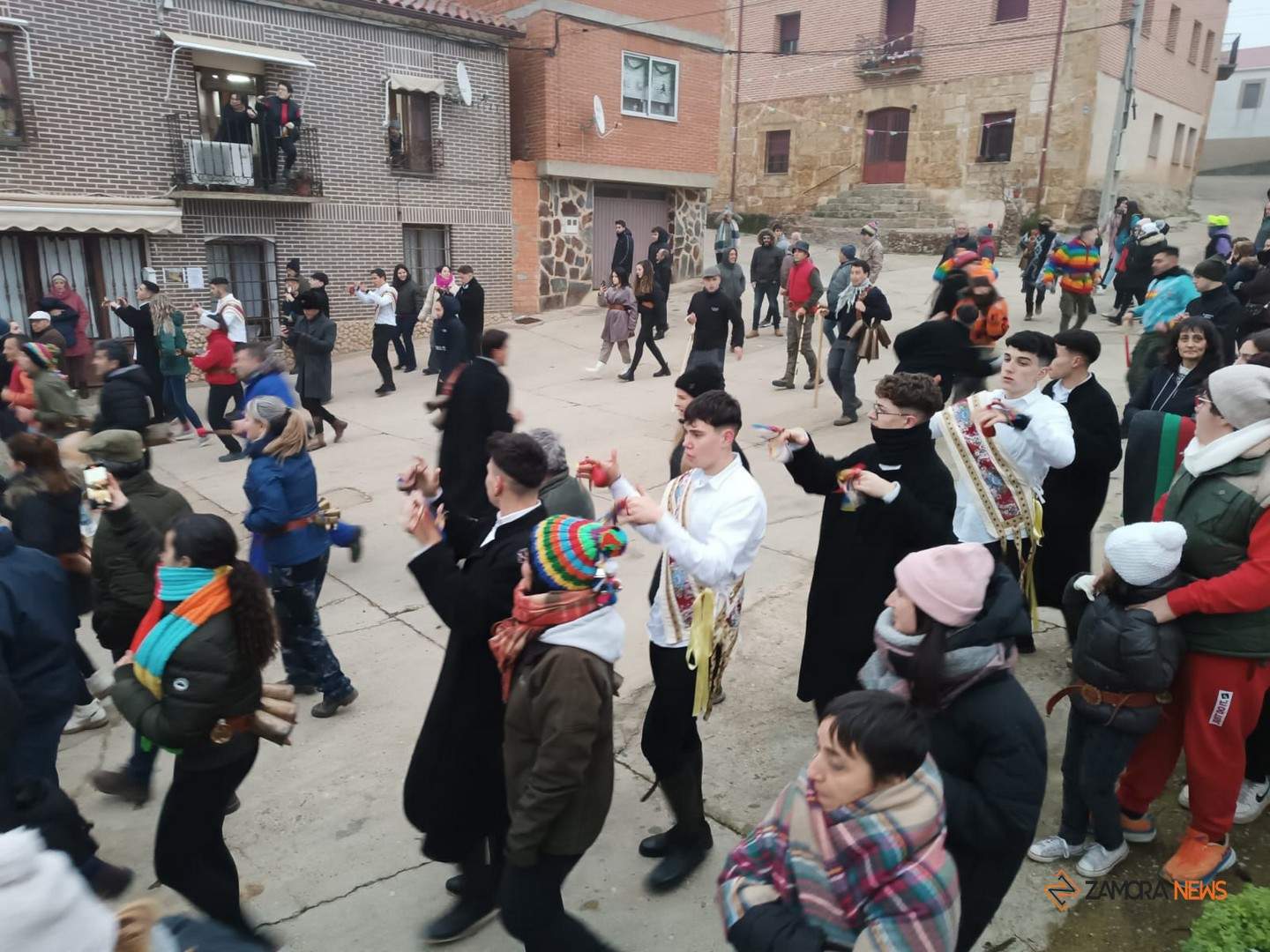 Tradicional baile del Niño del Zangarrón de Sanzoles