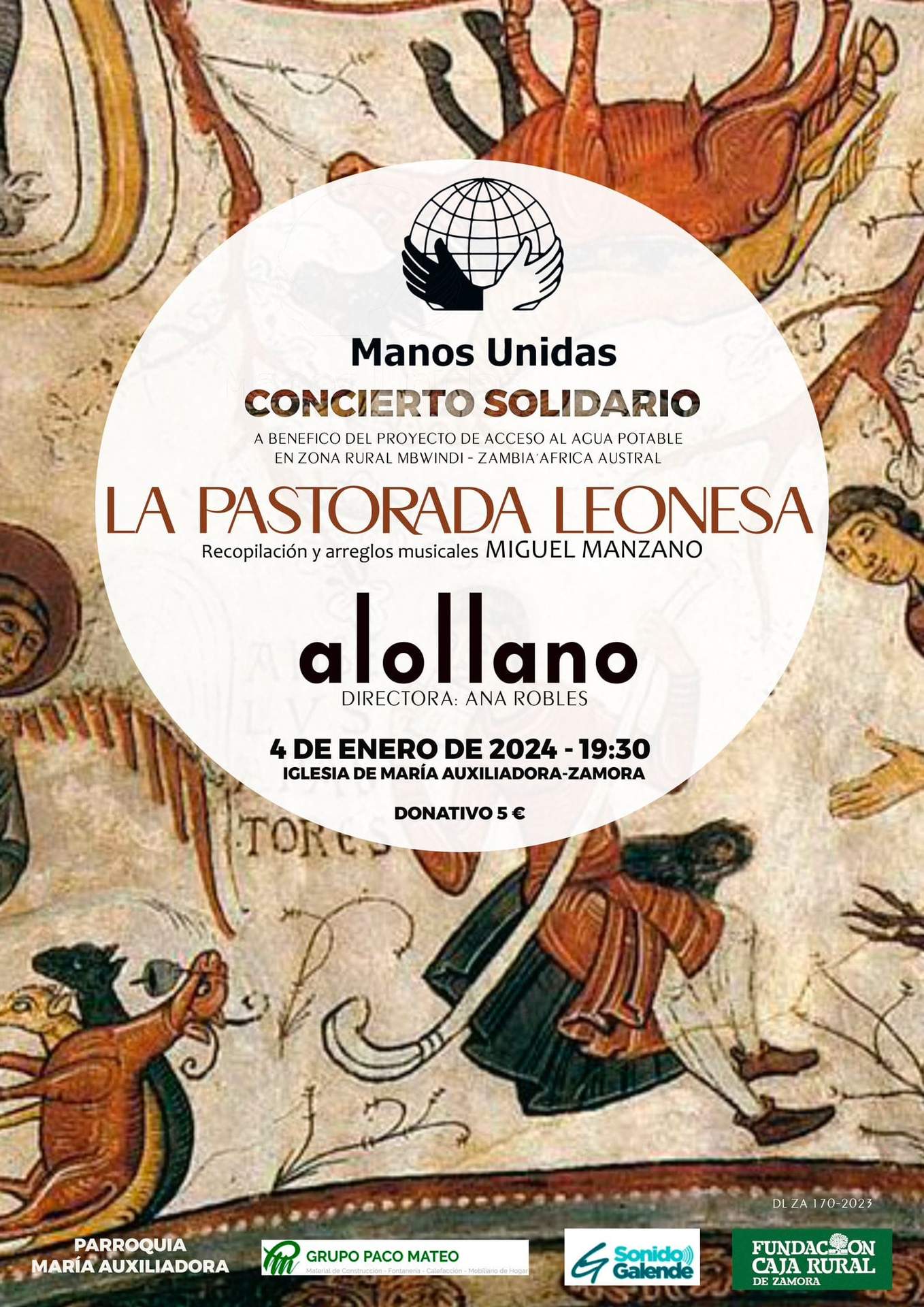 Cartel concierto solidario