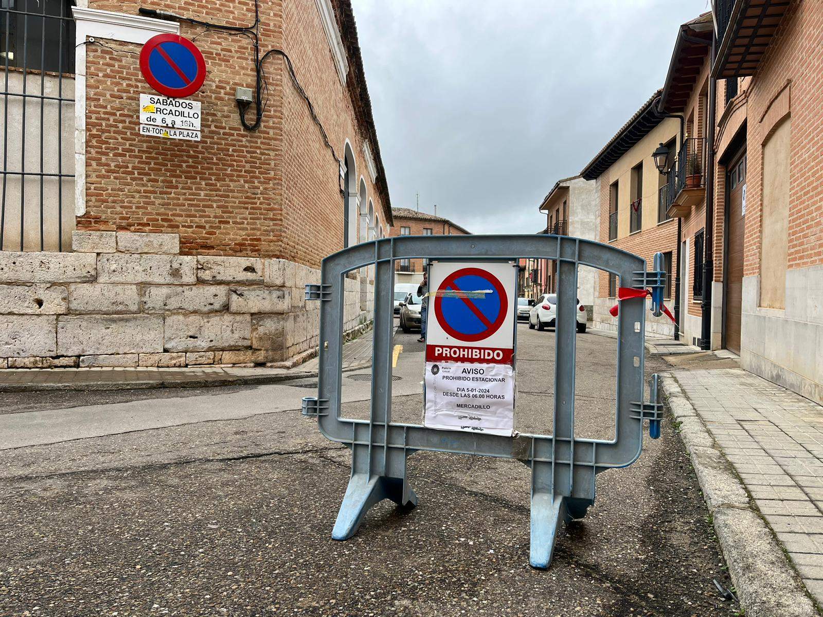Calles cortadas ante la instalación del mercadillo en Toro