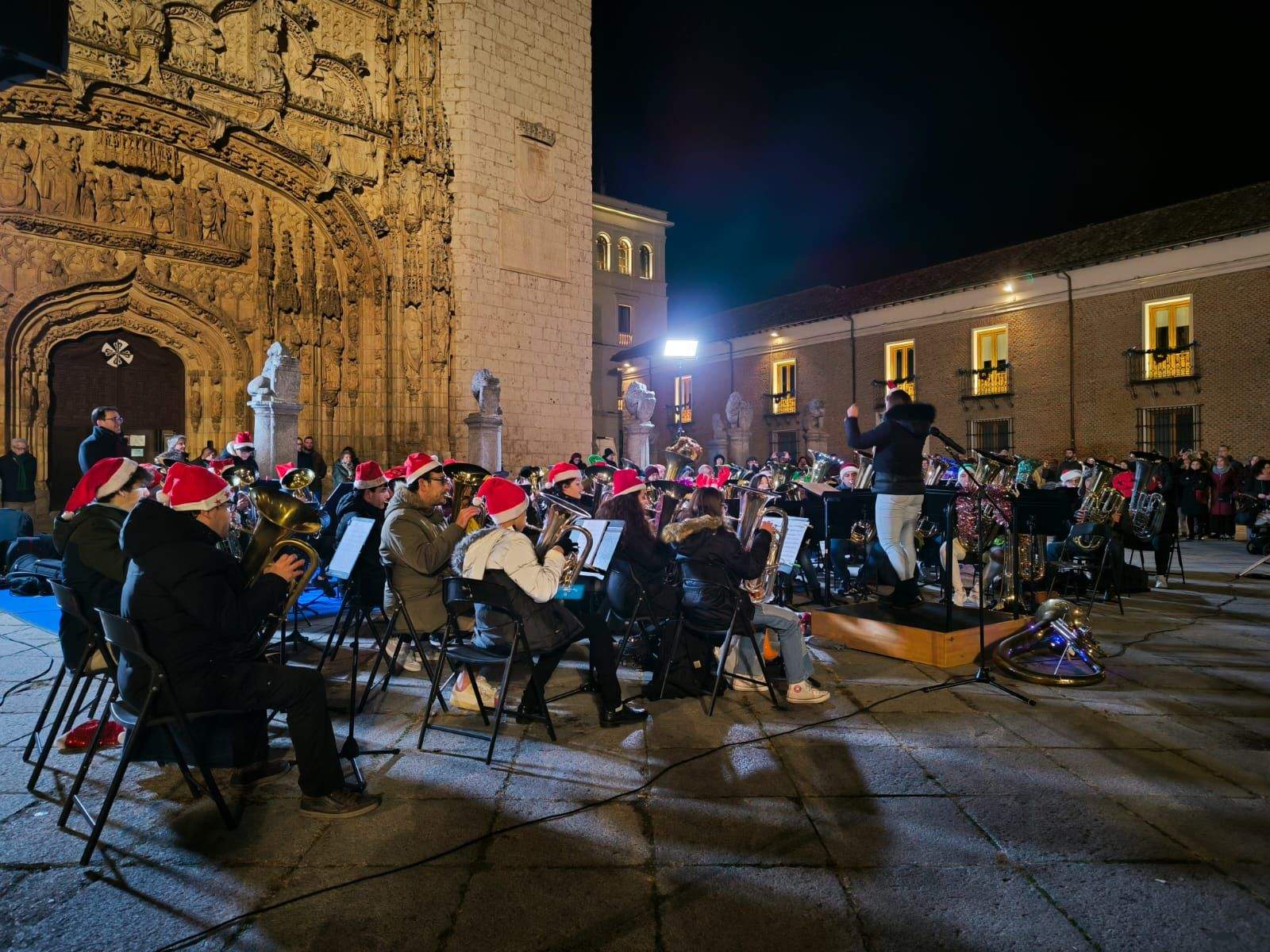 Evento Tuba Christmas en Valladolid dirigida por el toresano David Muñoz. Fotografía: CEDIDA