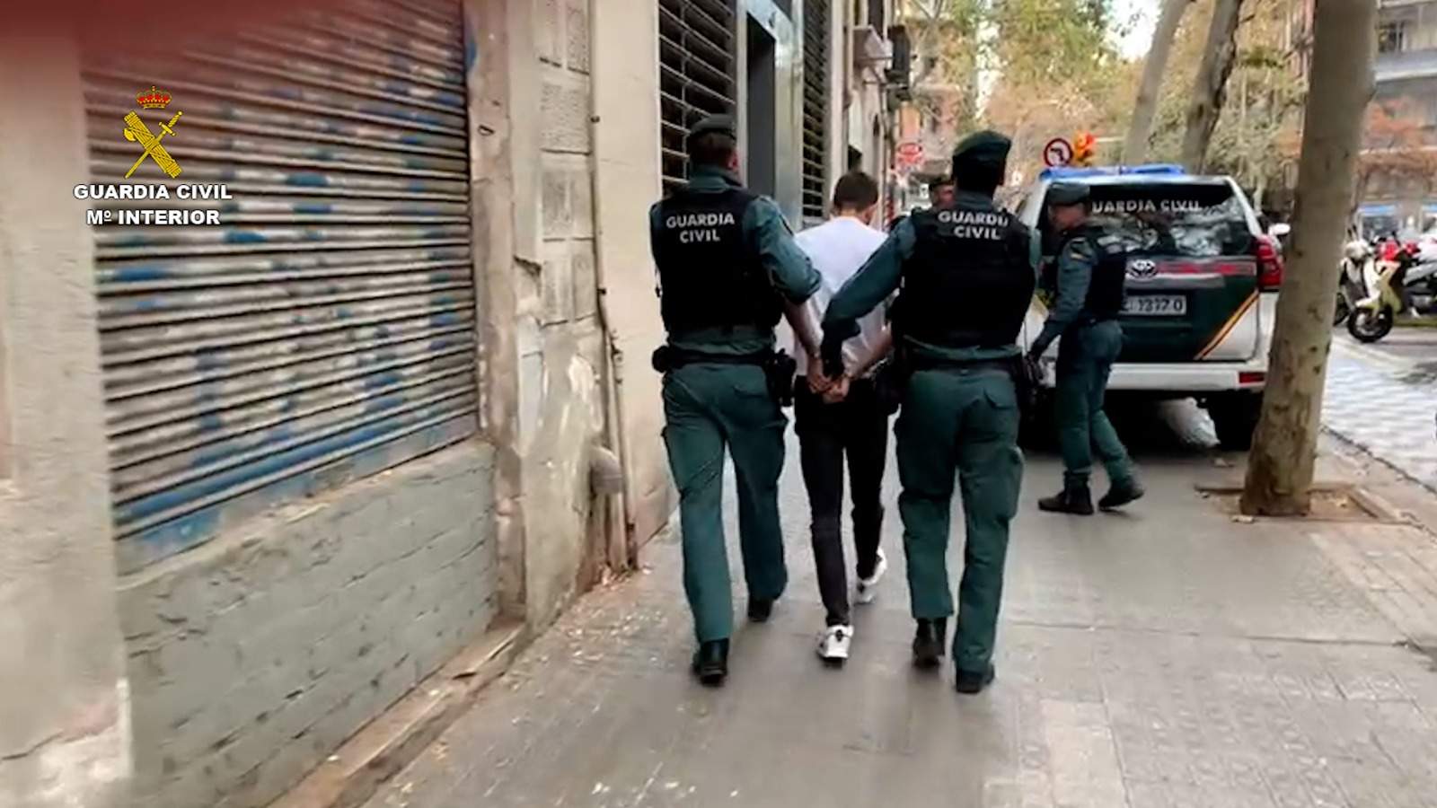 Operación de la Guardia Civil contra una banda especializada en asaltos a chalets y viviendas unifamiliares. Fotografía de uno de los detenidos