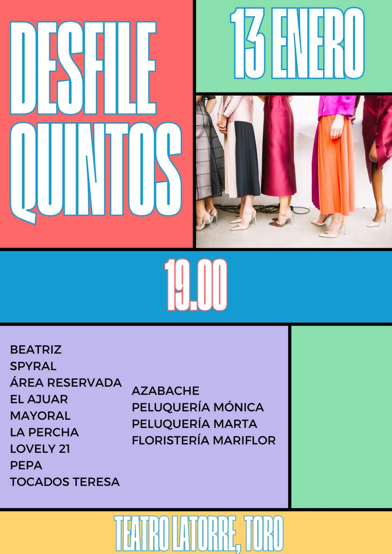 Cartel completo de los quintos de Toro