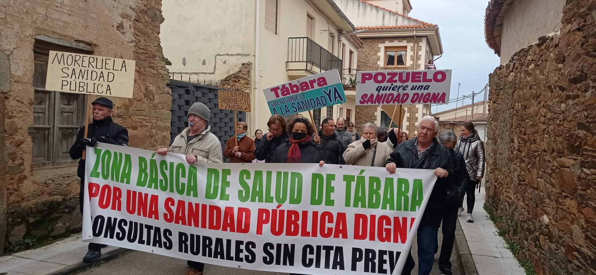 Plataforma por una Sanidad Pública Digna de la Zona Básica de Salud de Tábara. Fotografía: CEDIDA