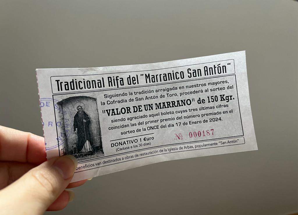 rifa San Antón Toro