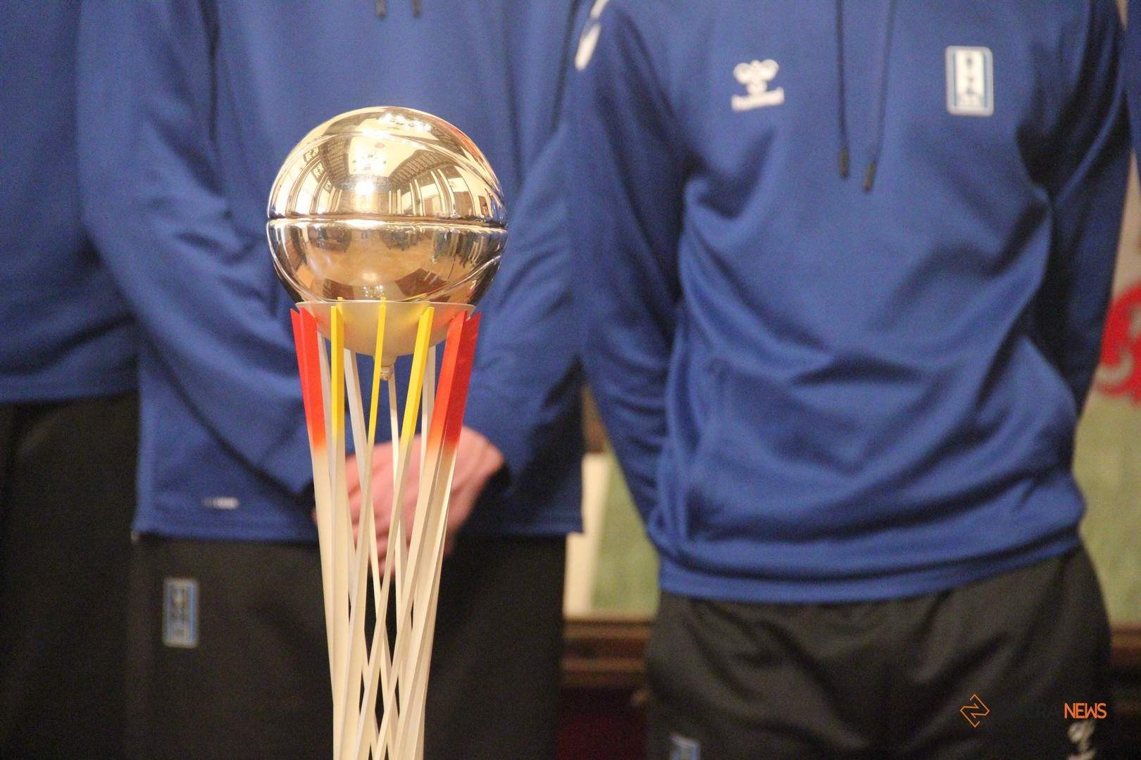 El CB Zamora Enamora durante su recibimiento en el Ayuntamiento tras ganar la Copa LEB Plata