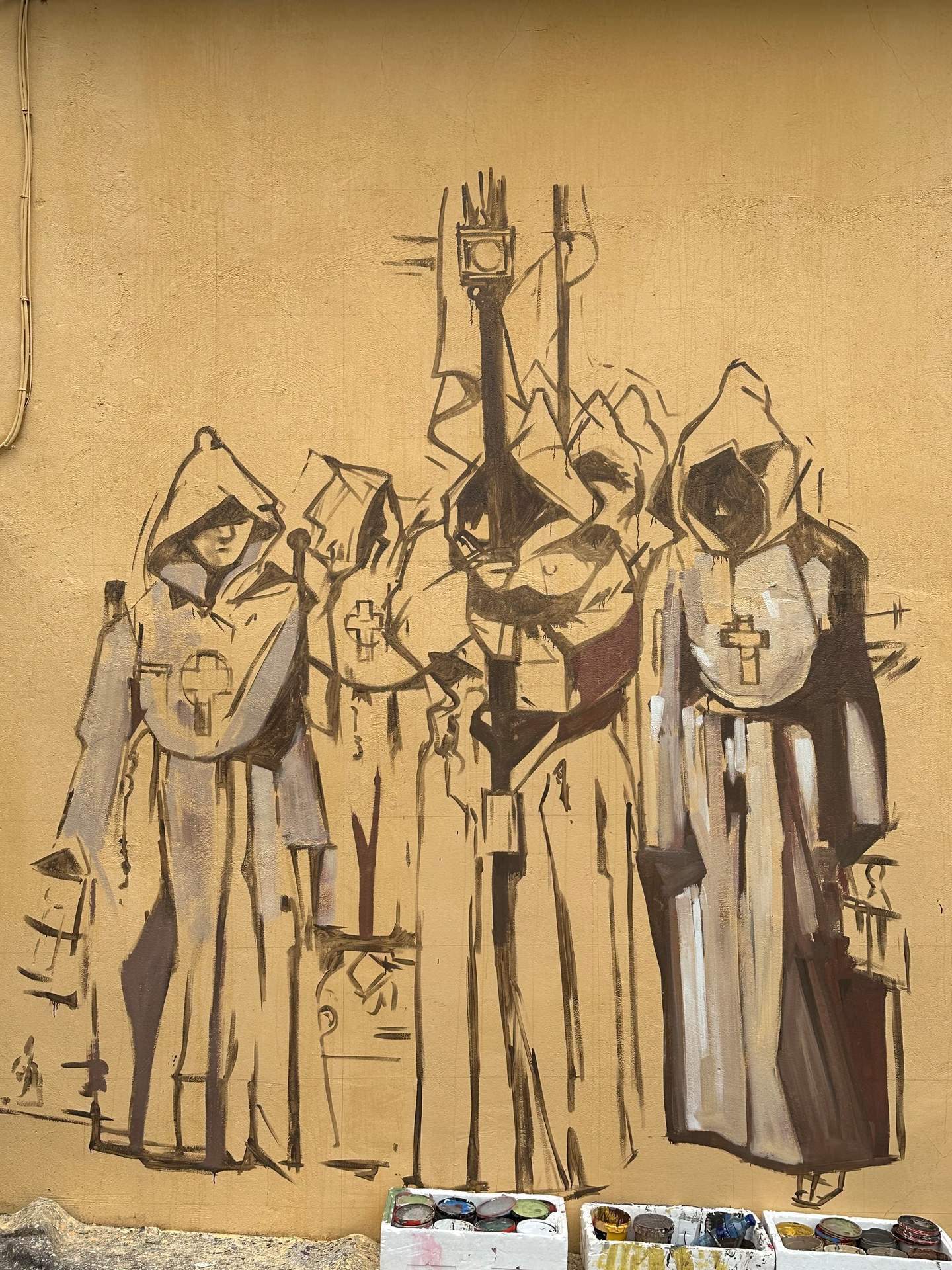 Nuevo mural de Carlos Adeva. Hermandad Penitencial del Santísimo Cristo del Espíritu Santo