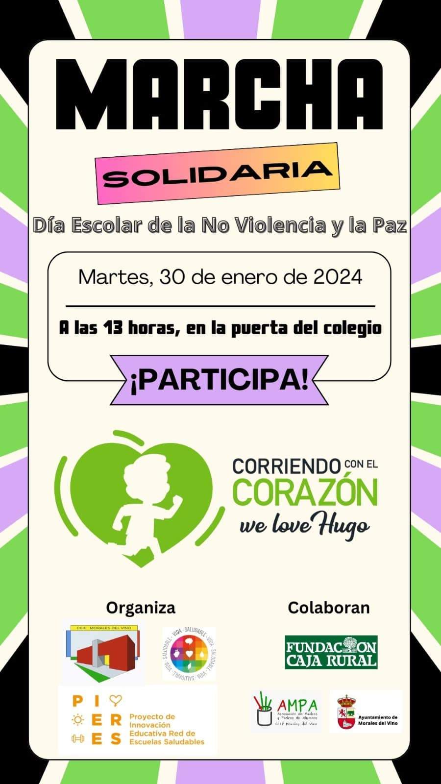 Marcha solidaria en Morales del Vino