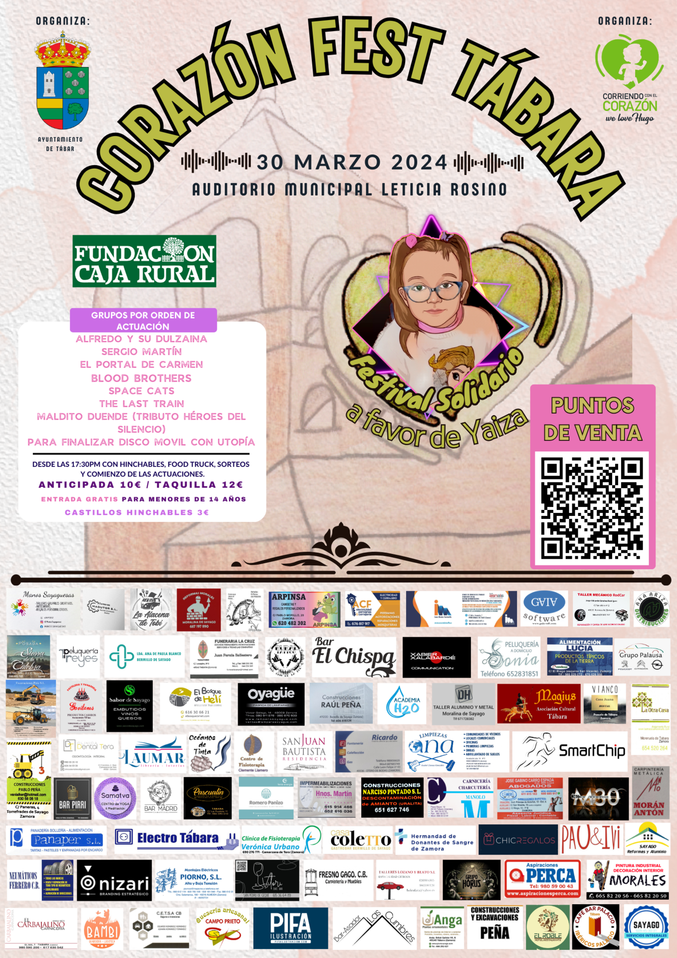Cartel del evento solidario a favor de Yaiza