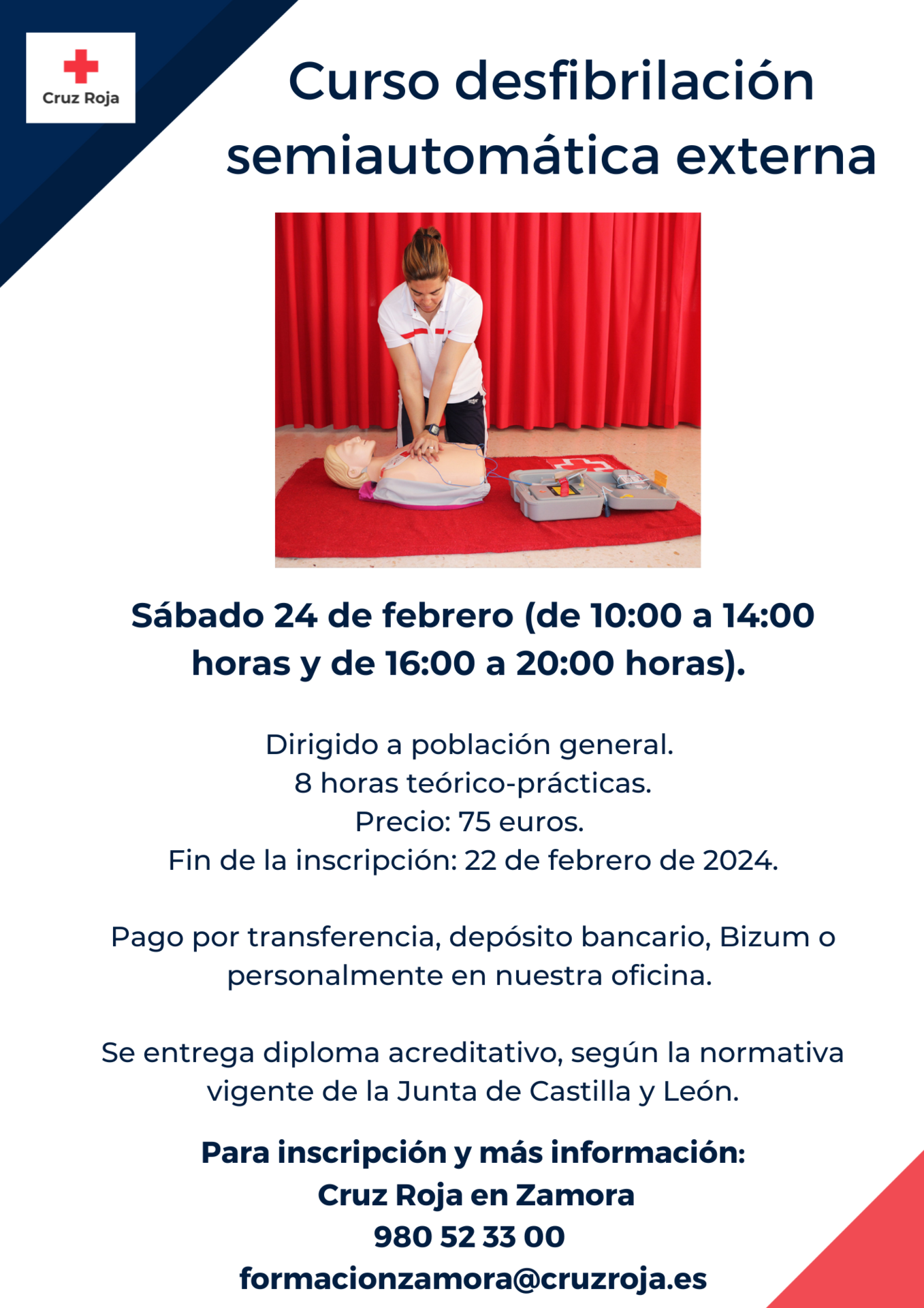 Cartel Curso desa febrero 2024