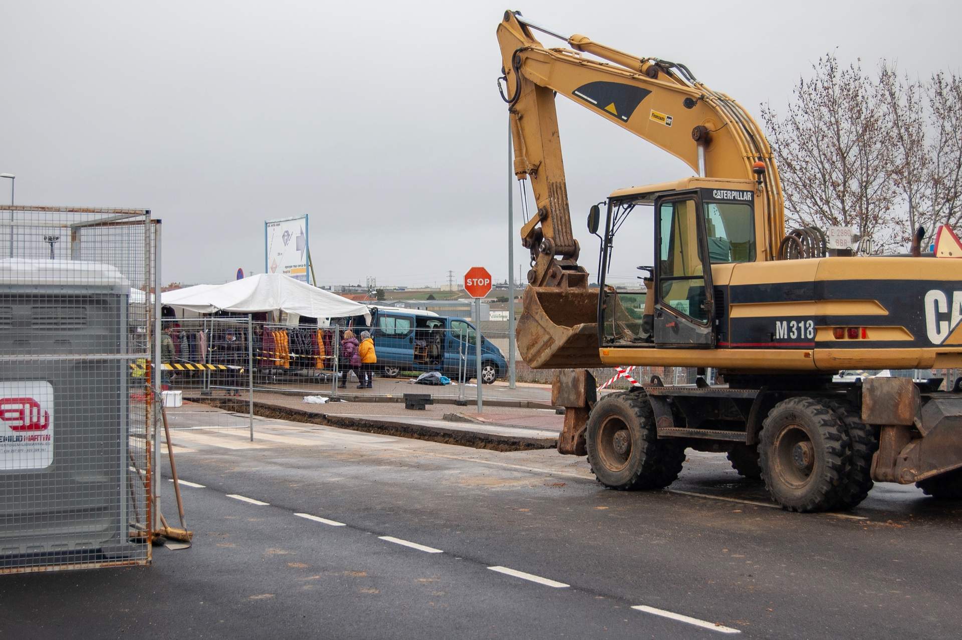 Obras de la red de agua caliente en Zamora