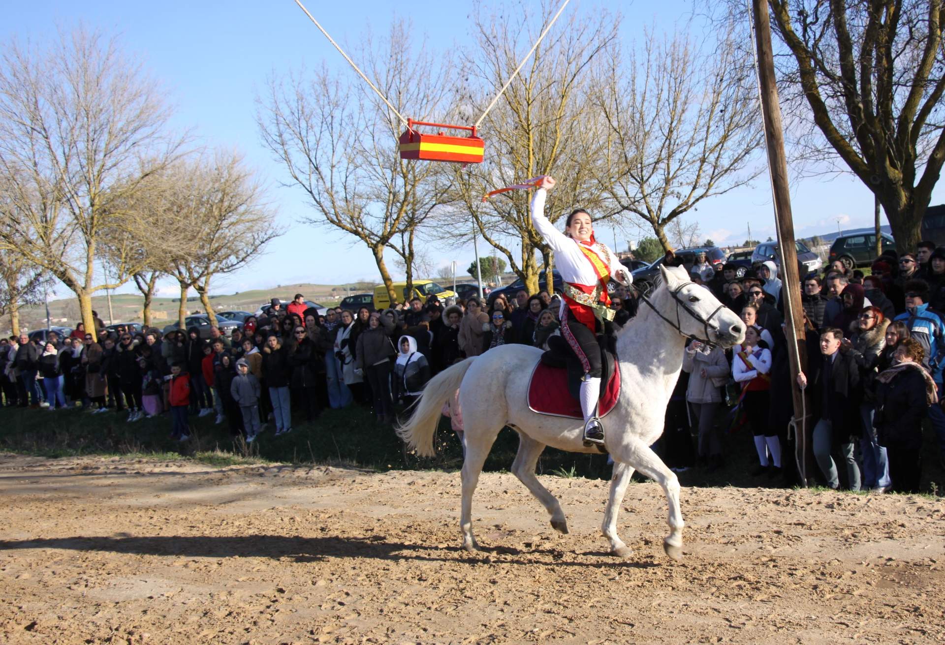carrera de cintas en Coreses