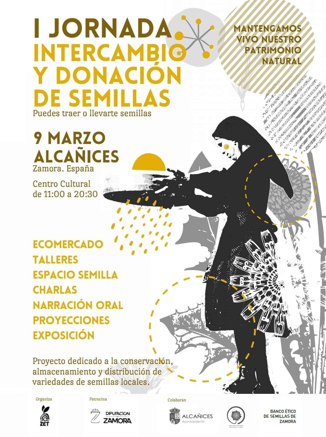 Cartel I Jornada de Intercambio y Donación de Semillas