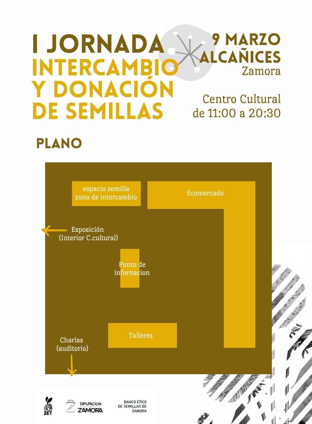 Cartel I Jornada de Intercambio y Donación de Semillas