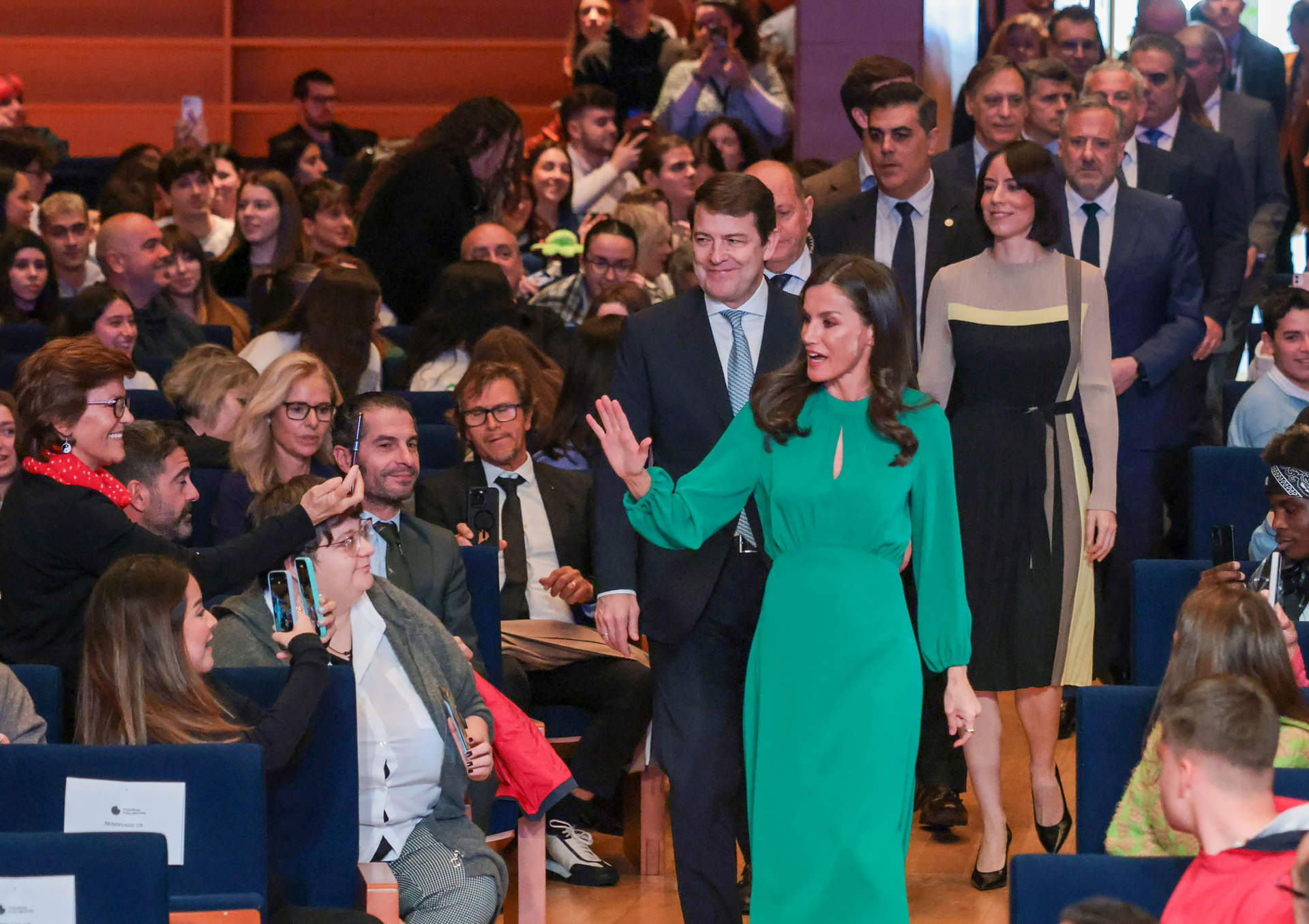 Acto de proclamación del Premio Princesa de Girona Arte 2024, presidido por Su Majestad La Reina. El galardón ha recaído en Vicky Luengo. El evento se ha celebrado en el Centro de las Artes Escénicas y de la Música de Salamanca