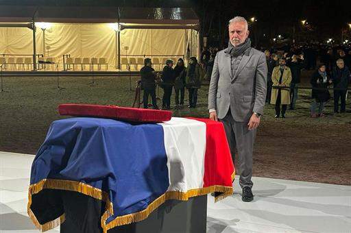 El ministro de Política Territorial y Memoria Democrática, Ángel Víctor Torres, en el acto de homenaje.
