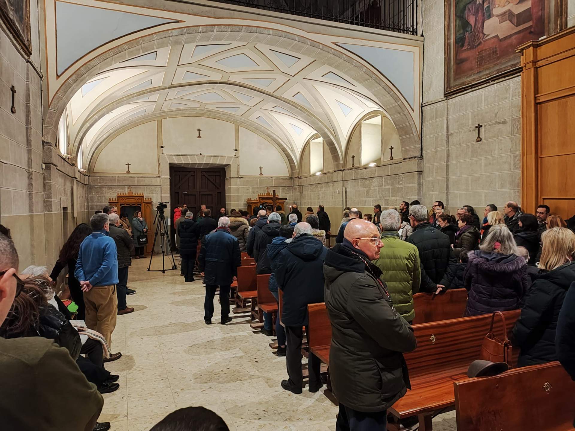 Fuentelapeña inaugura el primer Vía Crucis del Yacente. Imagen CEDIDA