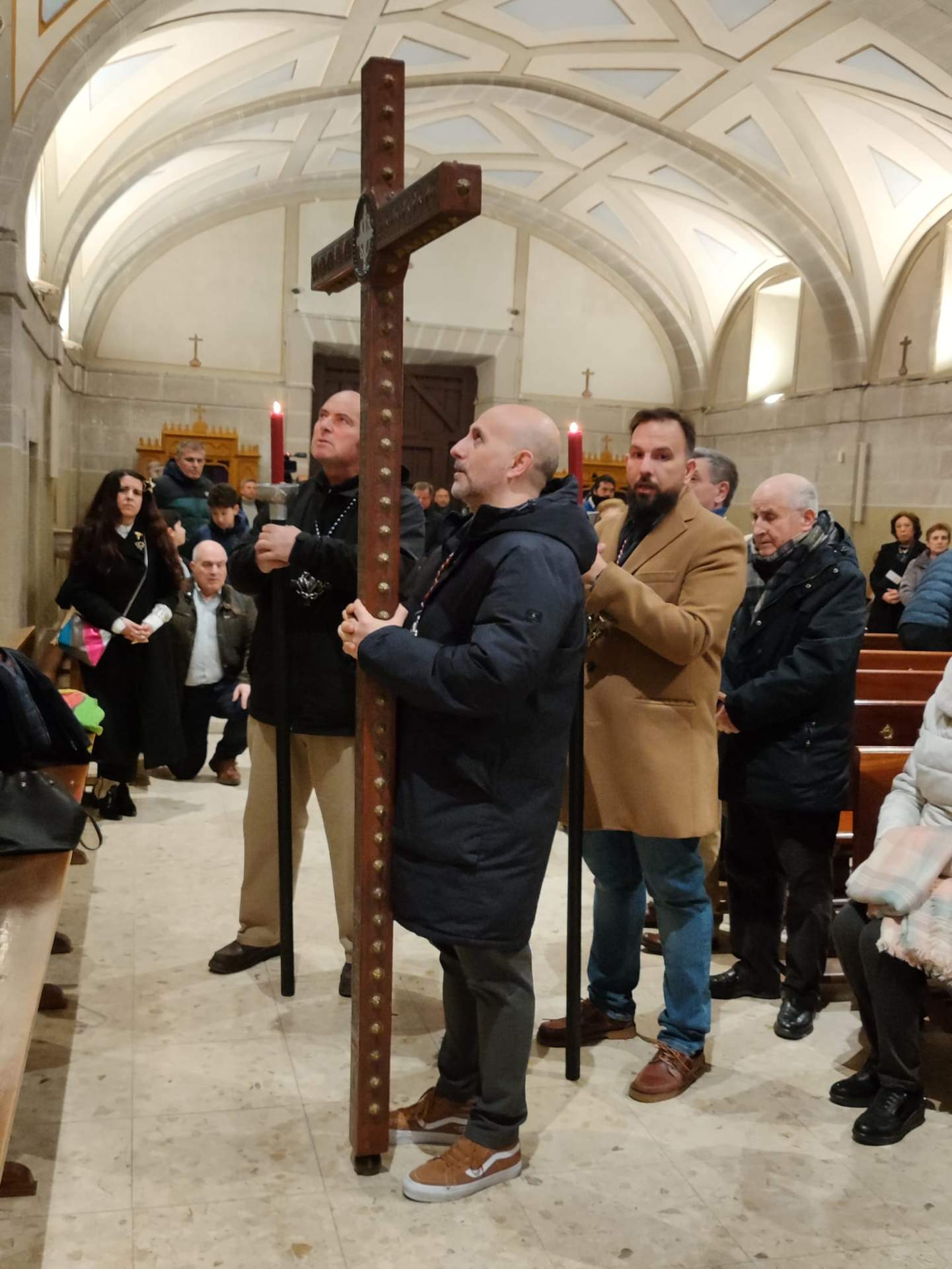 Fuentelapeña inaugura el primer Vía Crucis del Yacente. Imagen CEDIDA