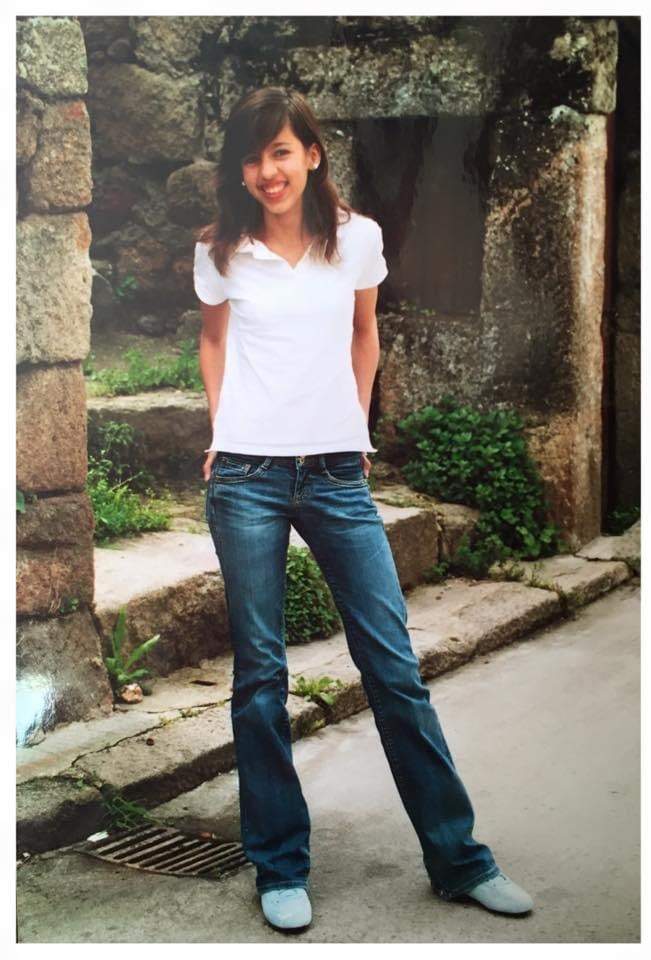 Andrea Ruano de adolescente