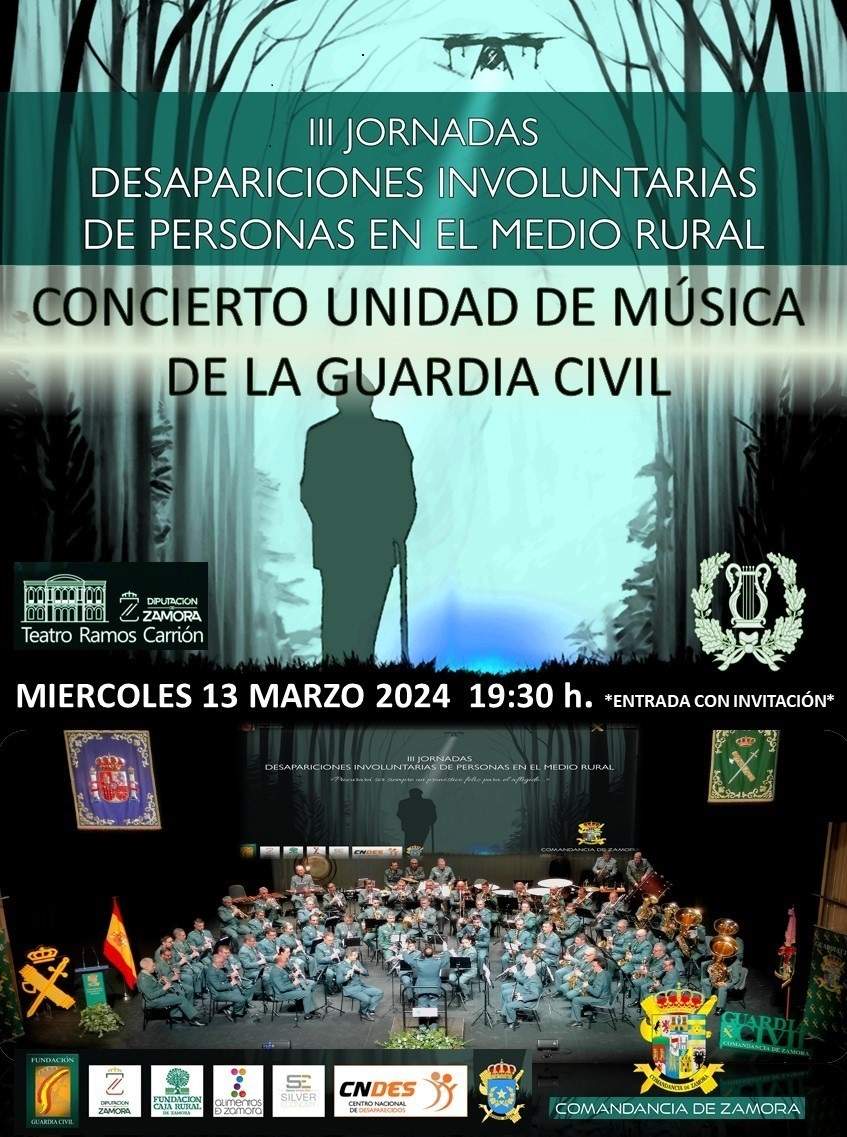 Cartel de las III Jornadas sobre Desapariciones Involuntarias de Personas en el Medio Rural