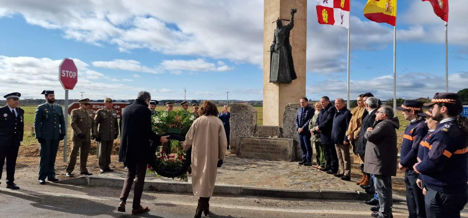 Ángel Blanco en los actos en conmemoración a la Batalla de Toro
