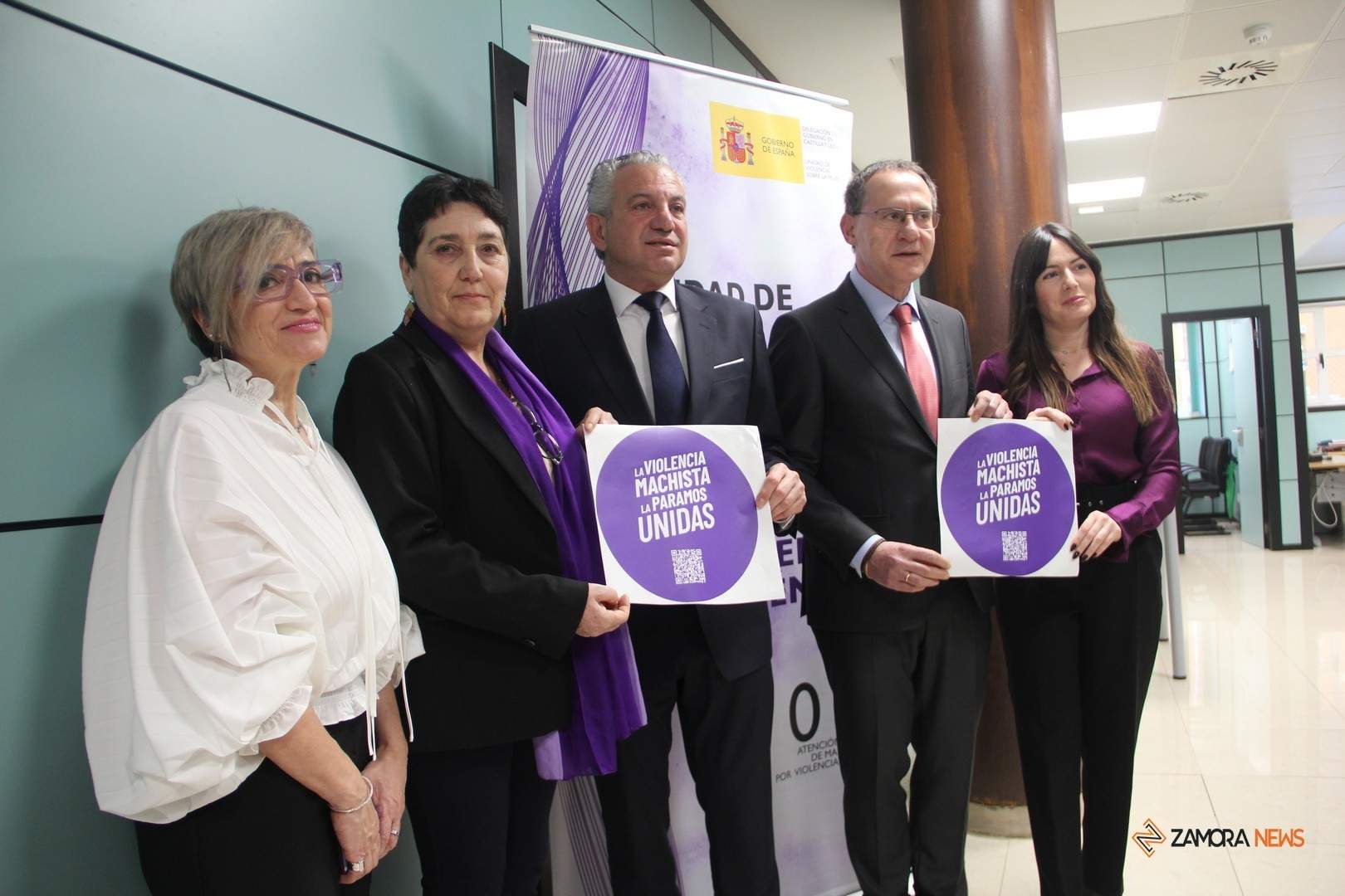 Estreno del primer Punto Violeta en una de las oficinas del SEPE en Zamora
