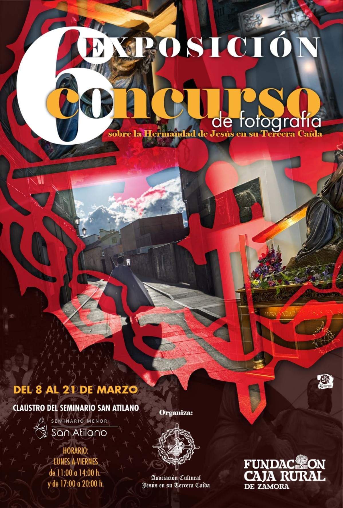 Cartel de la exposición fotográfica del 6º Concurso Nacional de Fotografía de la Asociación Cultural de Jesús en su Tercera Caída