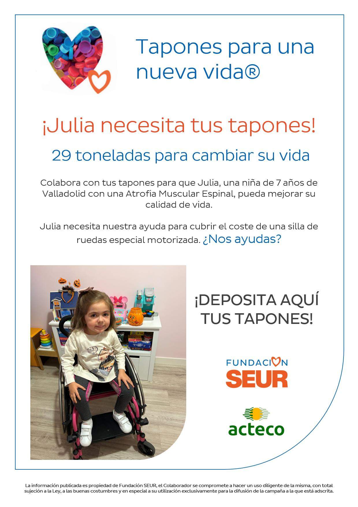 Recogida de tapones para Julia