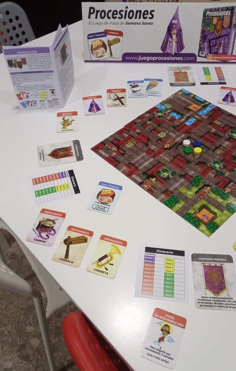 Juego de estrategia "Procesiones" creado por el zamorano Nacho Domínguez Durán. Fotografía: CEDIDA