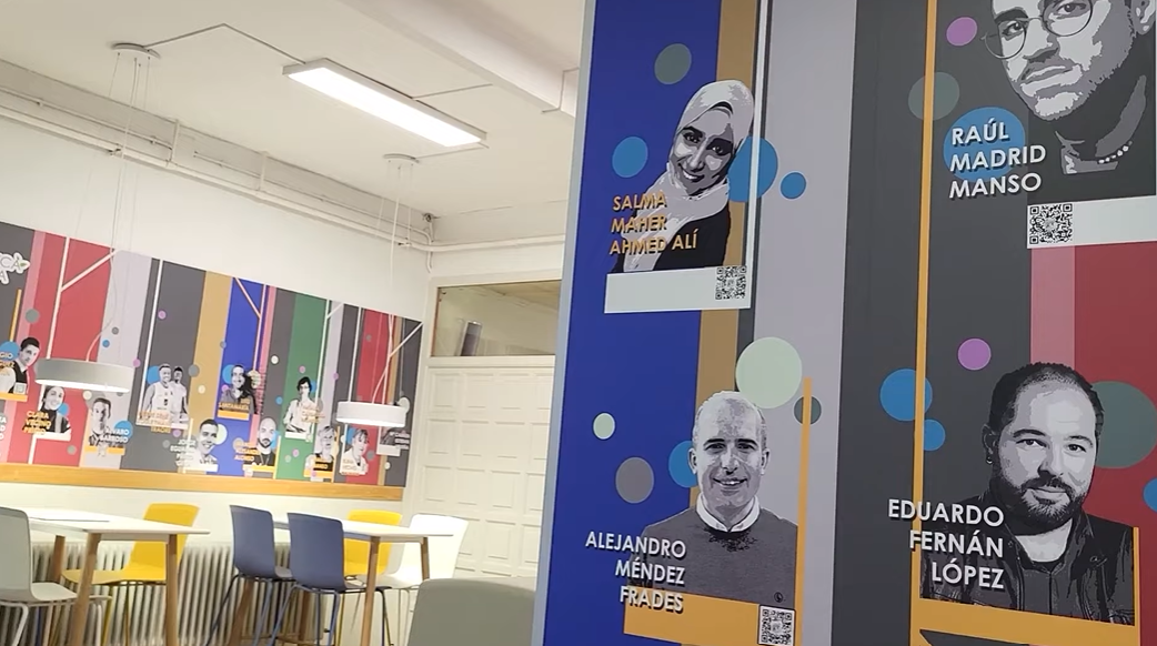 Uno de los puntos de lectura creados en las instalaciones del IES María de Molina