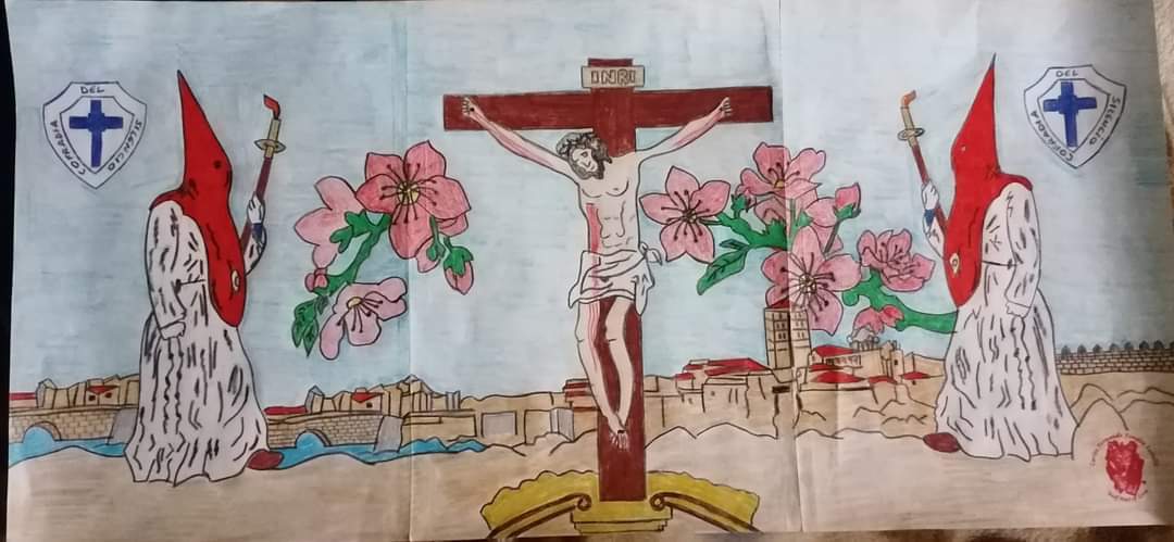 Algunos dibujos de Carlos Fernando Fondón sobre la Semana Santa. Imagen cedida (2)