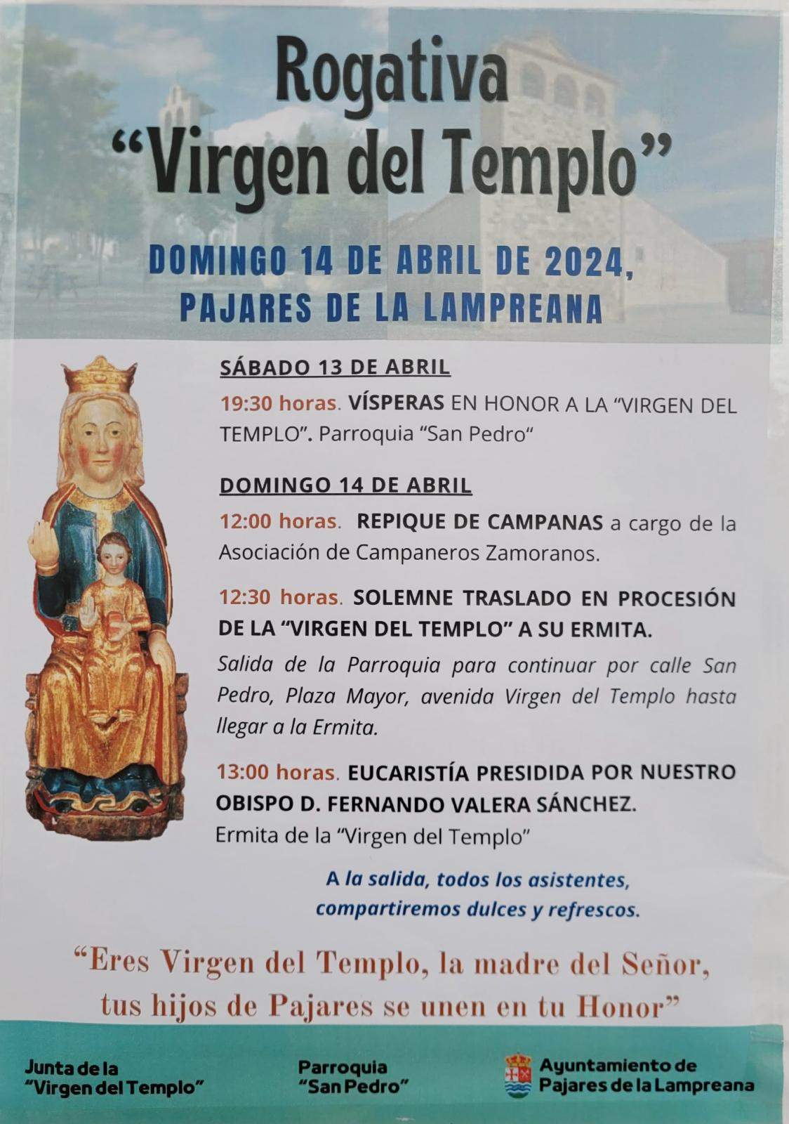 cartel Rogativa Pajares de la Lampreana